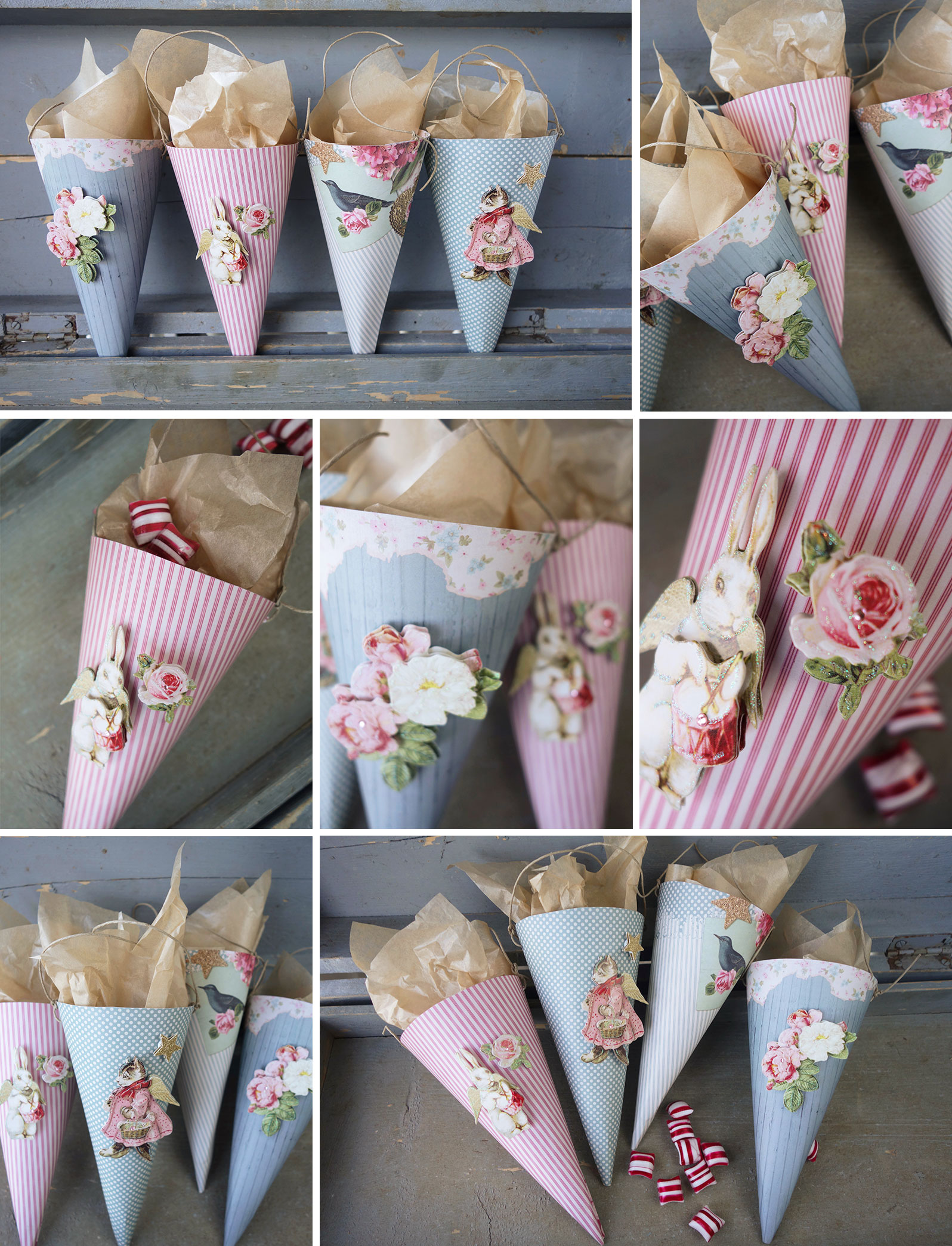 Christmas-paper-cones