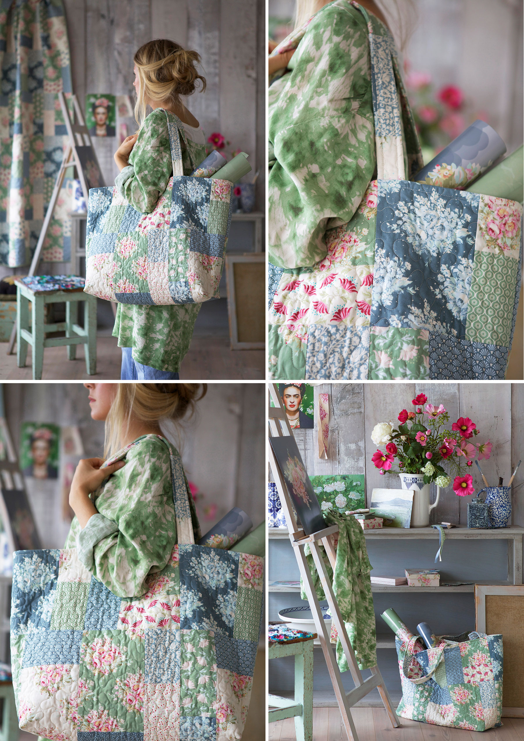 Painting-Flowers-Bag