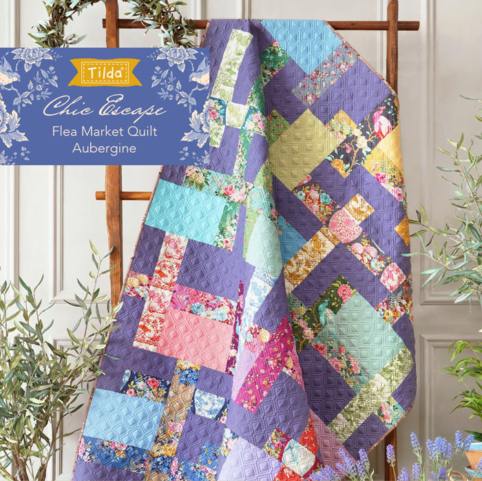 VTG Little Quilts DIY mini quilt pillow applique patchwork homes fabric panel doll bear