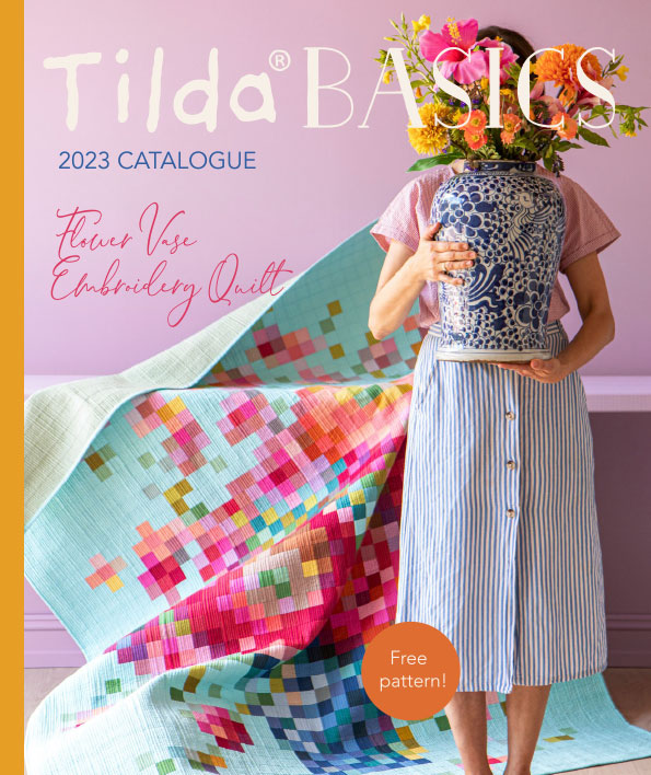 Hometown - Tilda Fabrics - TIL100473 - Eden - Grape-jan23til